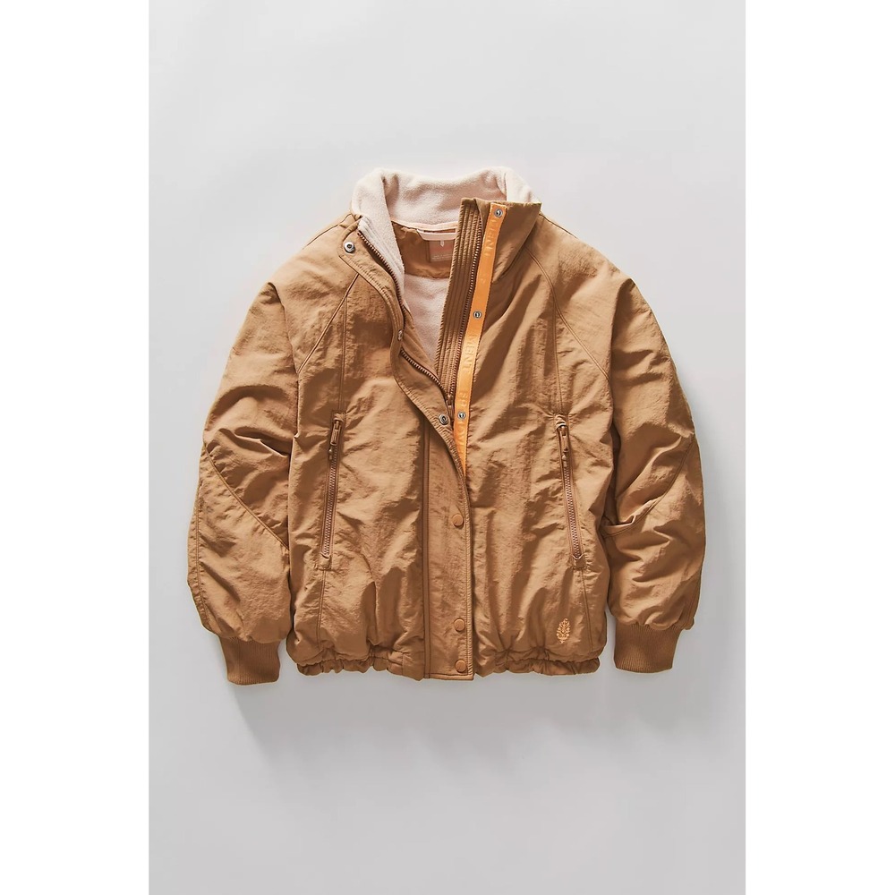 FP Movement by Free People Field Tripper Jacket Tan Camel XLarge NWOT $198